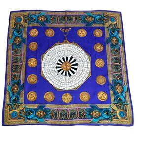 Alfred Sung 100% Silk Vintage Astrological Square Scarf